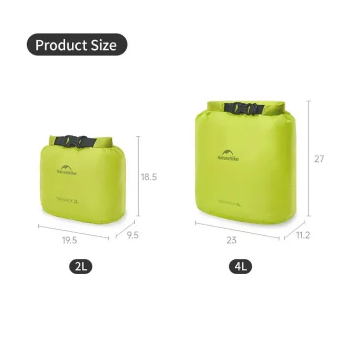 Гермомешок Naturehike CNK2550XB012, 2 л, жовтий (6977465868336) изображение 2