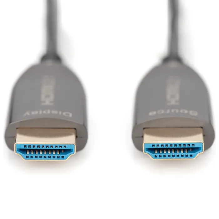 Кабель мультимедийный HDMI M to HDMI M 20m 8K AOC hybrid-fiber black Digitus (AK-330126-200-S) изображение 2