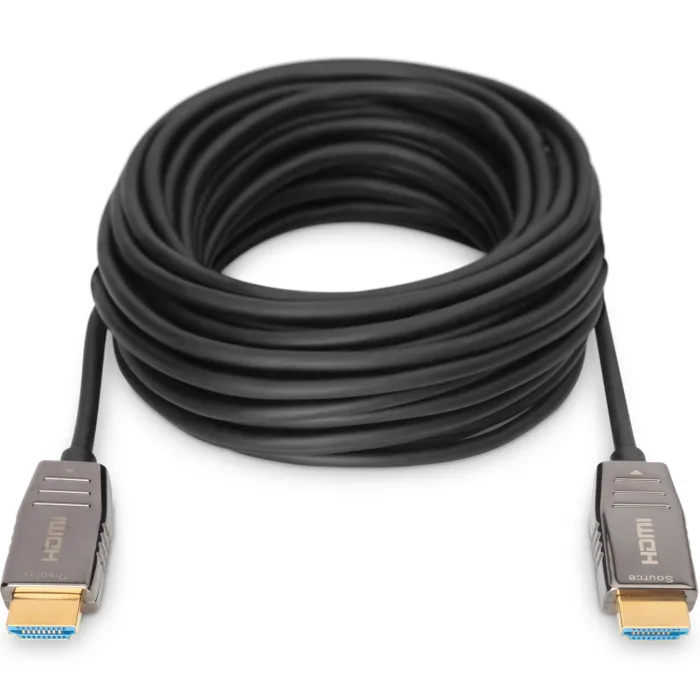 Кабель мультимедийный HDMI M to HDMI M 20m 8K AOC hybrid-fiber black Digitus (AK-330126-200-S) изображение 3