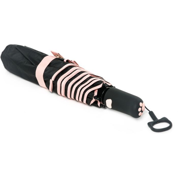 Парасоля Krago Мяу складна міні повний автомат чорни (umb-11-006) зображення 5