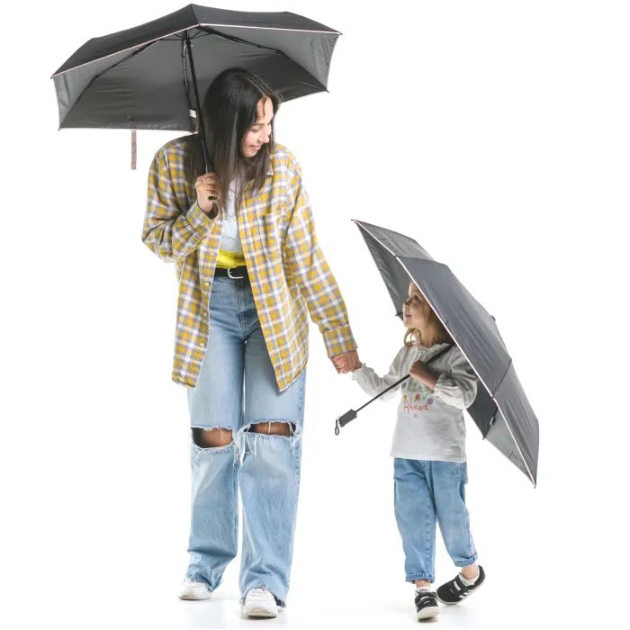 Парасоля Krago Мяу складна міні повний автомат чорни (umb-11-006) зображення 8