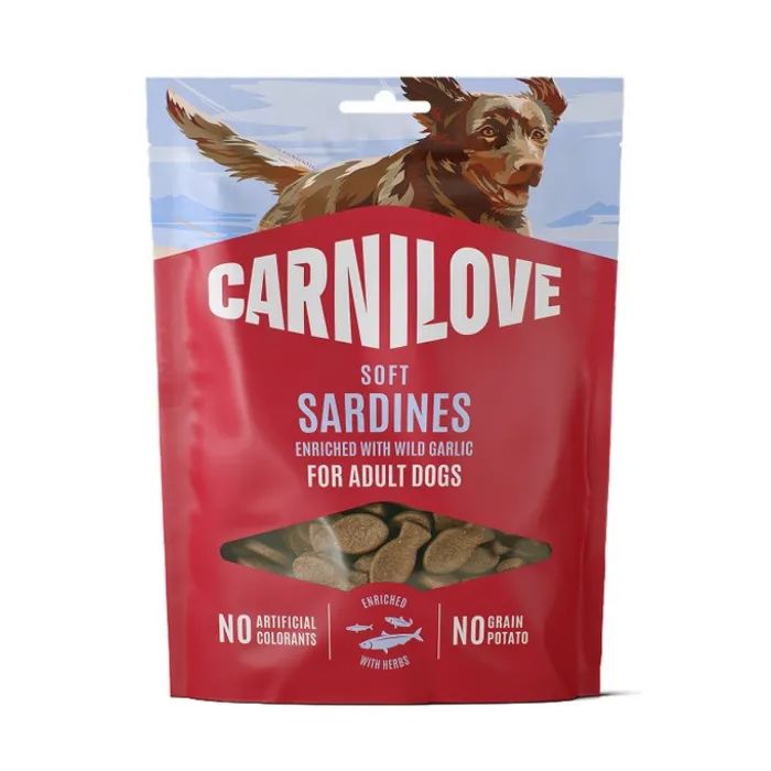 Лакомство для собак Carnilove Soft Snack Sardines with Wild garlic 200 г (8595602582624)