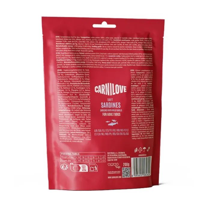 Лакомство для собак Carnilove Soft Snack Sardines with Wild garlic 200 г (8595602582624) изображение 2