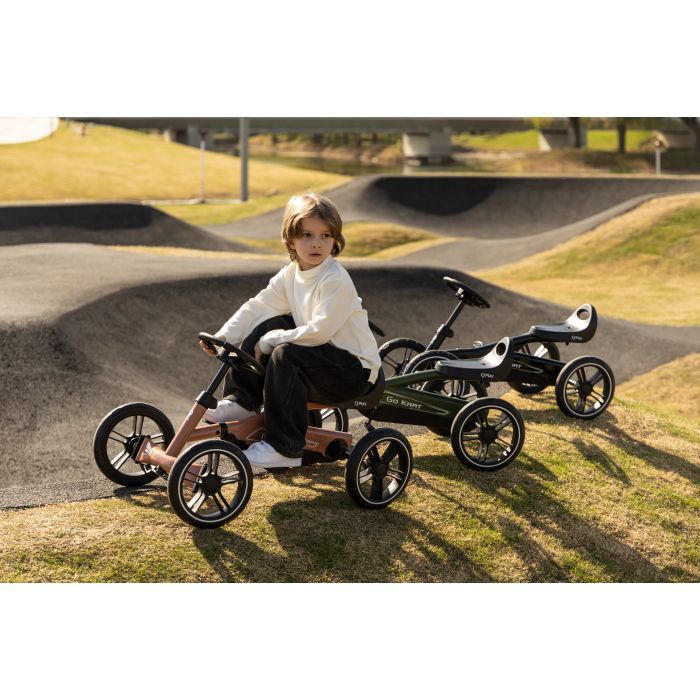 Веломобиль QPlay велокарт дитячий Go Kart Nude Pink (GK-01GoKartNudePink) изображение 3