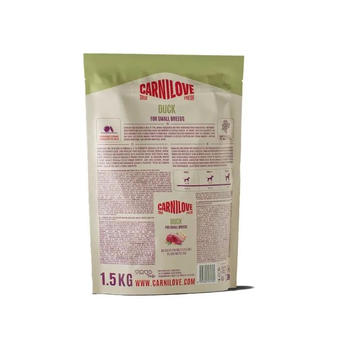 Сухой корм для собак Carnilove True Fresh Duck Small Breed 4 кг (8595602581917) изображение 2