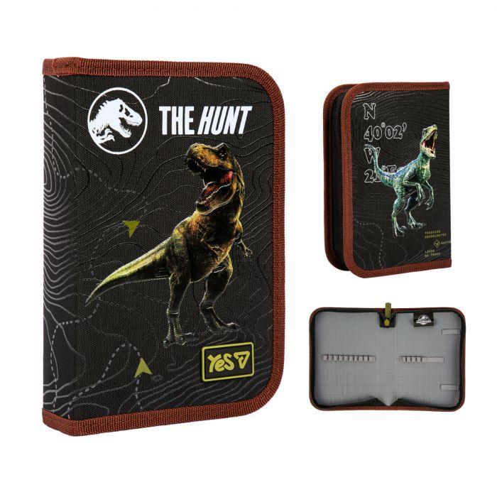 Пенал Yes твердий одинарний без клапана Jurassic World. Dino HP-02 (533726)