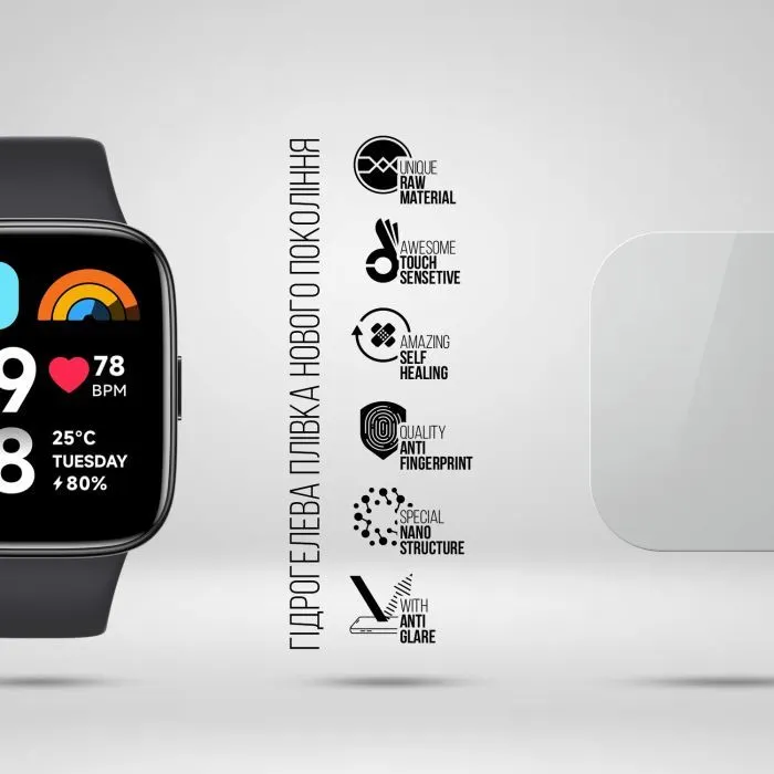 Пленка защитная Armorstandart Matte hydrogel Xiaomi Redmi Watch 3 Active 6 pcs (ARM92125) изображение 2