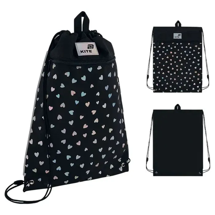 Сумка для взуття Kite 601M Black&Silver (K26-601M-14)