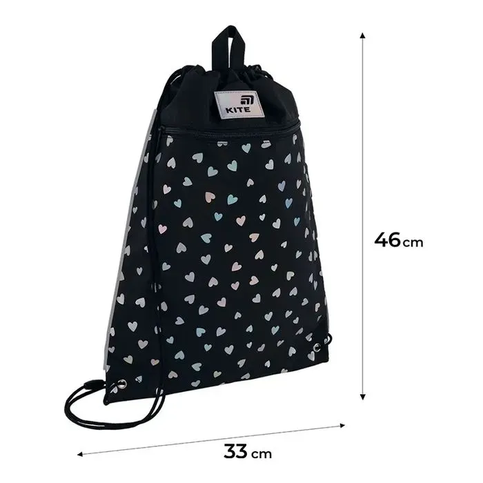 Сумка для взуття Kite 601M Black&Silver (K26-601M-14) зображення 5