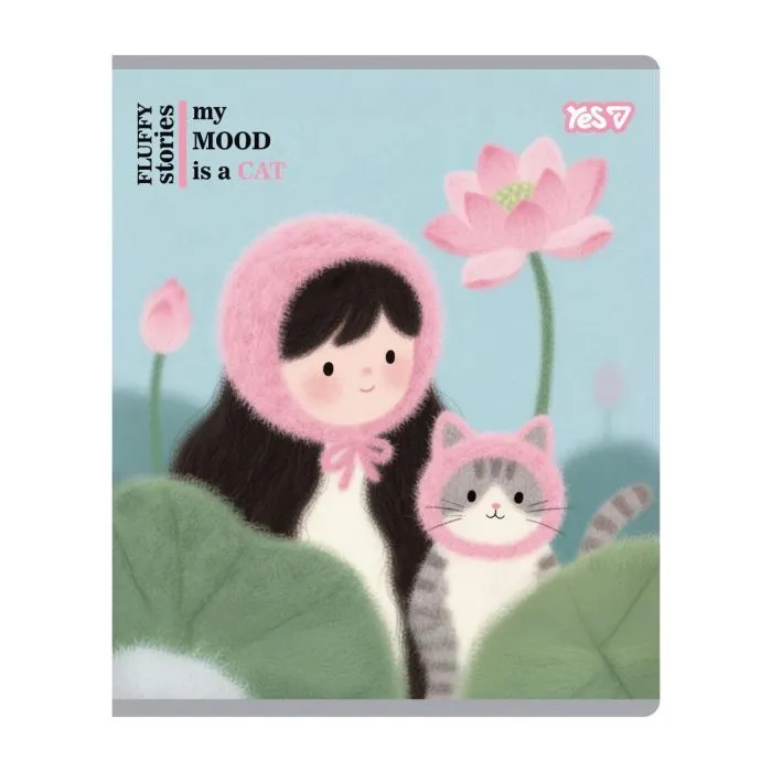 Зошит Yes My mood is a cat А5 18 аркушів клітинка (768606) зображення 2