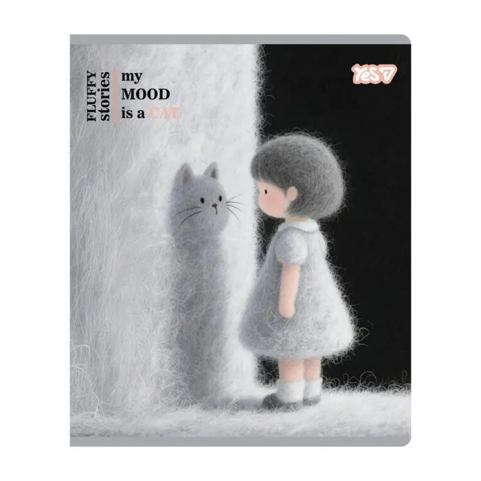 Зошит Yes My mood is a cat А5 18 аркушів клітинка (768606) зображення 3
