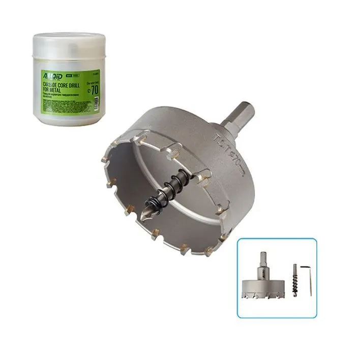 Сверло Alloid Base, корончате, твердосплавне, по металу, 70мм (TS-10070) изображение 4