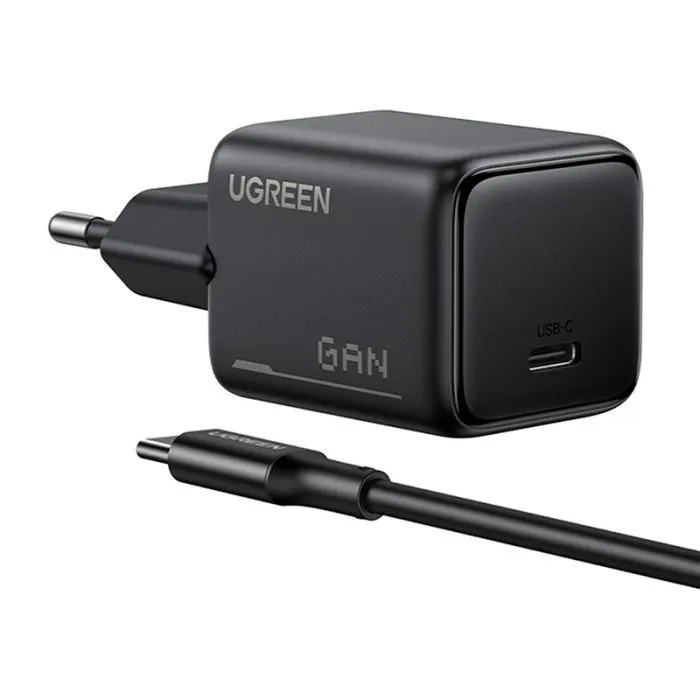 Зарядное устройство Ugreen X517 USB-C PD25W GaN black (65736)
