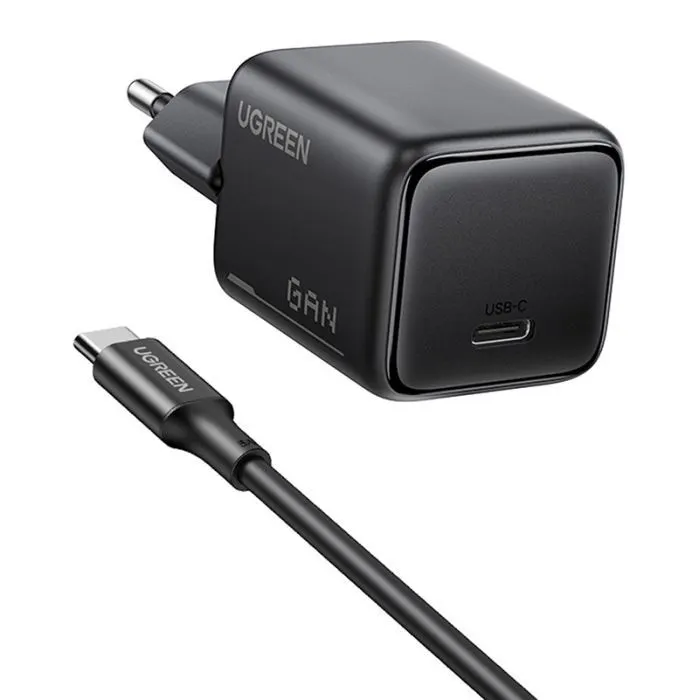 Зарядное устройство Ugreen X517 USB-C PD25W GaN black (65736) изображение 2