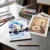 Бумага для рисования Kite Скетчбук на спирали для акварели Creative А4, 20 листов (K-1284) изображение 5