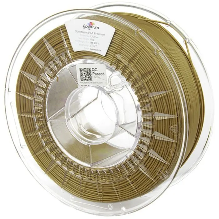 Пластик для 3D-принтера Spectrum PLA Premium 1.75mm 1kg Golden Line (80005)