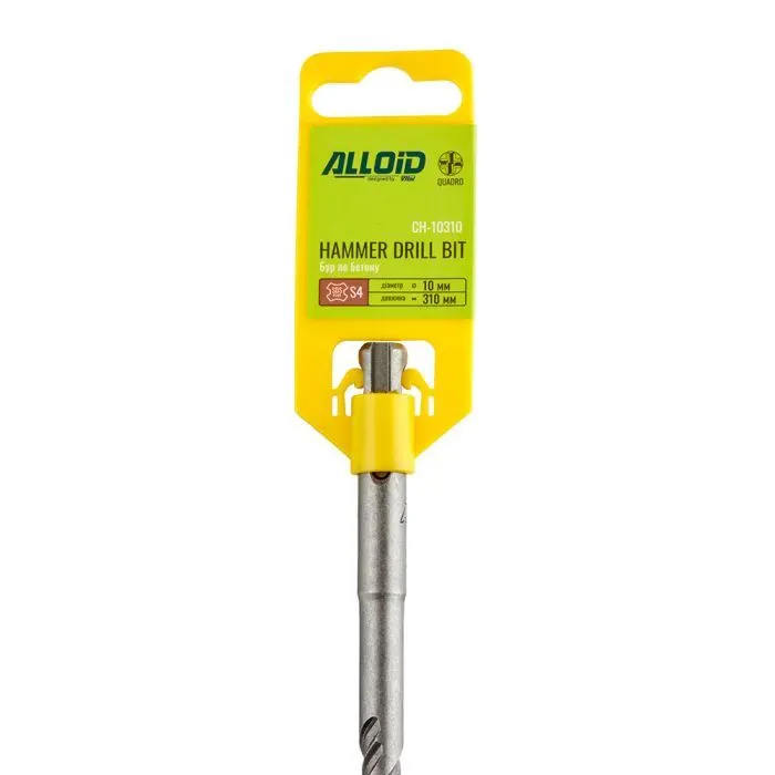 Бур Alloid по бетону, SDS-plus, S4 QUADRO, 10×310мм (CH-10310) изображение 3