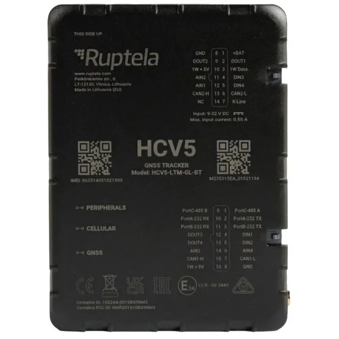 GPS-трекер для авто Ruptela Advanced CAN&Tacho Tracker HCV5 (HCV5) зображення 4