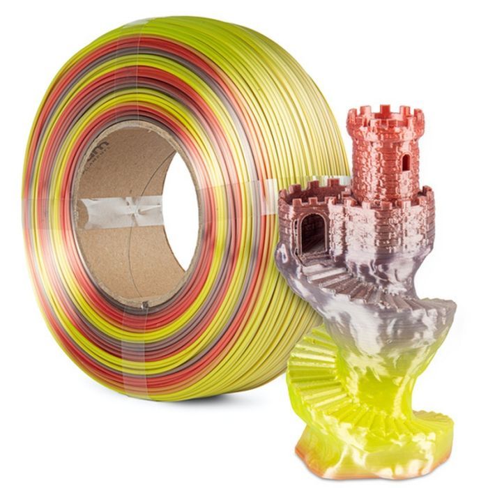 Пластик для 3D-принтера Spectrum PLA Silk Rainbow 1.75mm 1kg ReFill Fire Red (81285) изображение 3