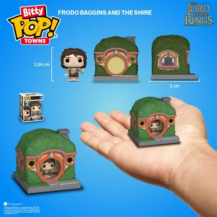 Фігурка Funko Pop набір Bitty POP! Town - Фродо Беггінс і хатинка (83685) зображення 5