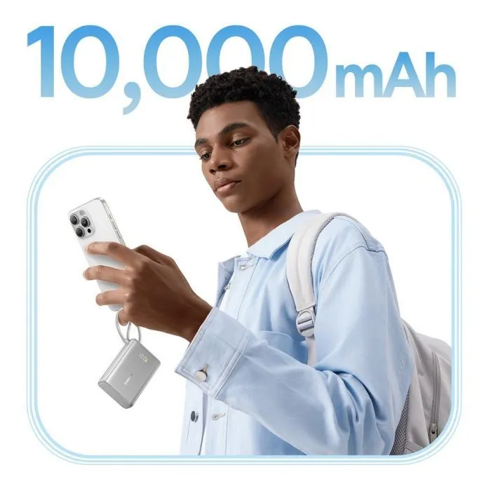 Батарея універсальна Baseus PicoGo 10000mAh 45W PD, QC, Galaxy Natural Titanium (P10076803853-00) зображення 10