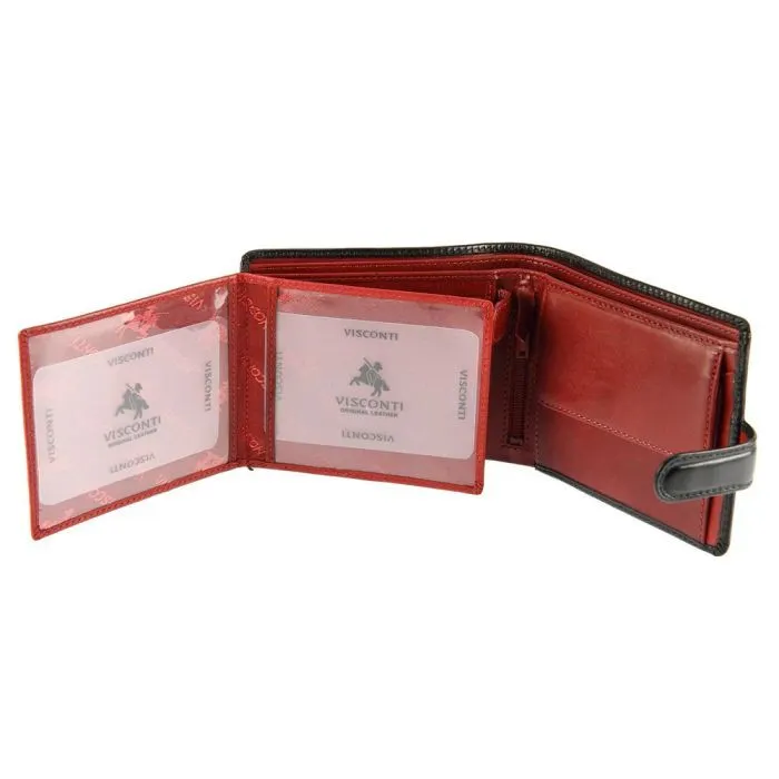 Кошелек Visconti TR35 Atlantis c RFID Black Red (TR35 BLK/RED) изображение 6