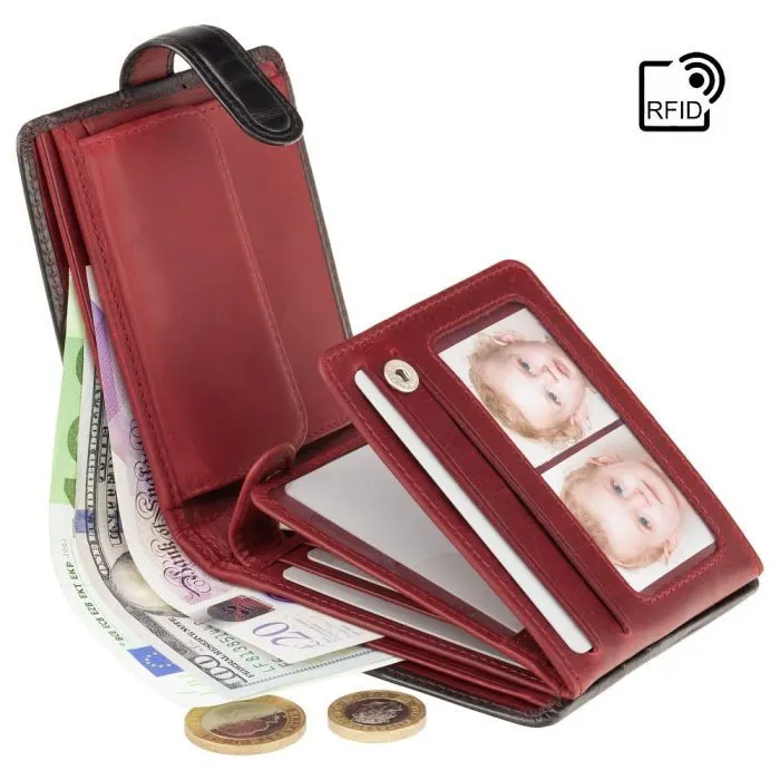 Кошелек Visconti TR35 Atlantis c RFID Black Red (TR35 BLK/RED) изображение 9