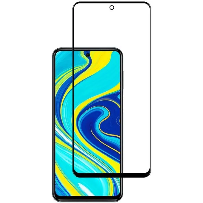 Скло захисне ACCLAB Full Glue Xiaomi Redmi Note 9S Black (1283126508806)