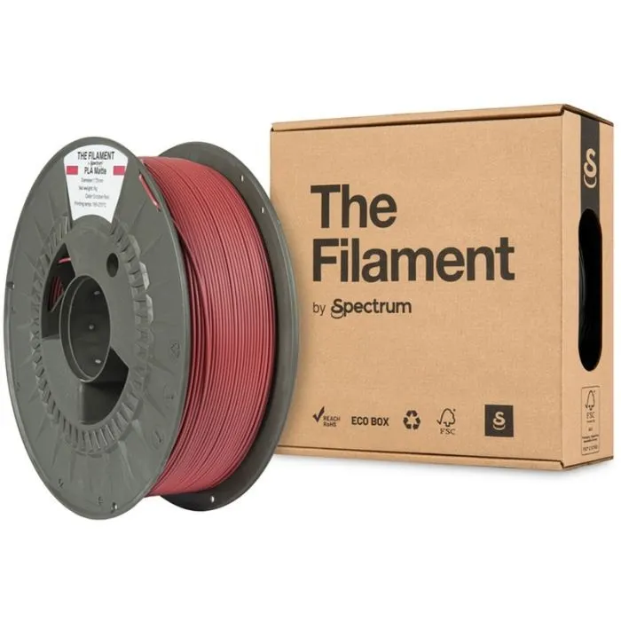 Пластик для 3D-принтера The Filament PLA Matte 1.75mm 1kg RED, OCTOBER (TF-24204) зображення 3
