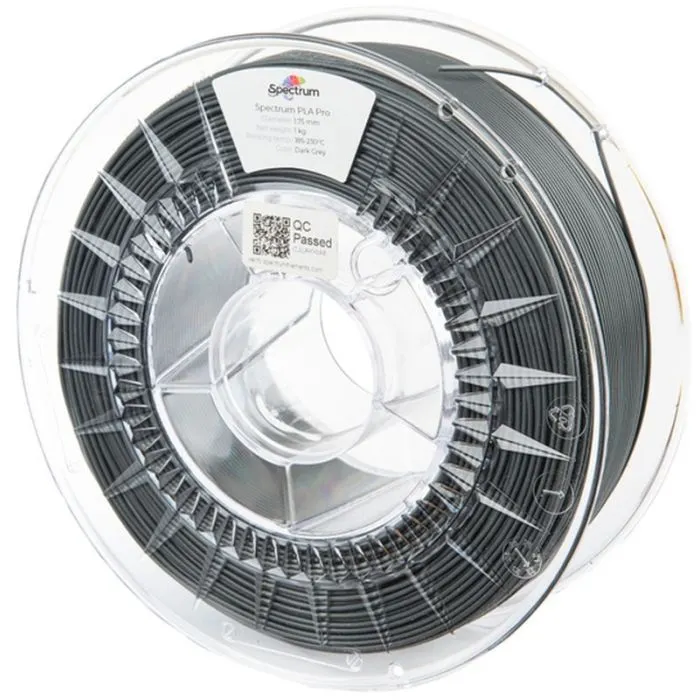 Пластик для 3D-принтера Spectrum PLA Pro 1.75mm 1kg Grey, Dark (80109)