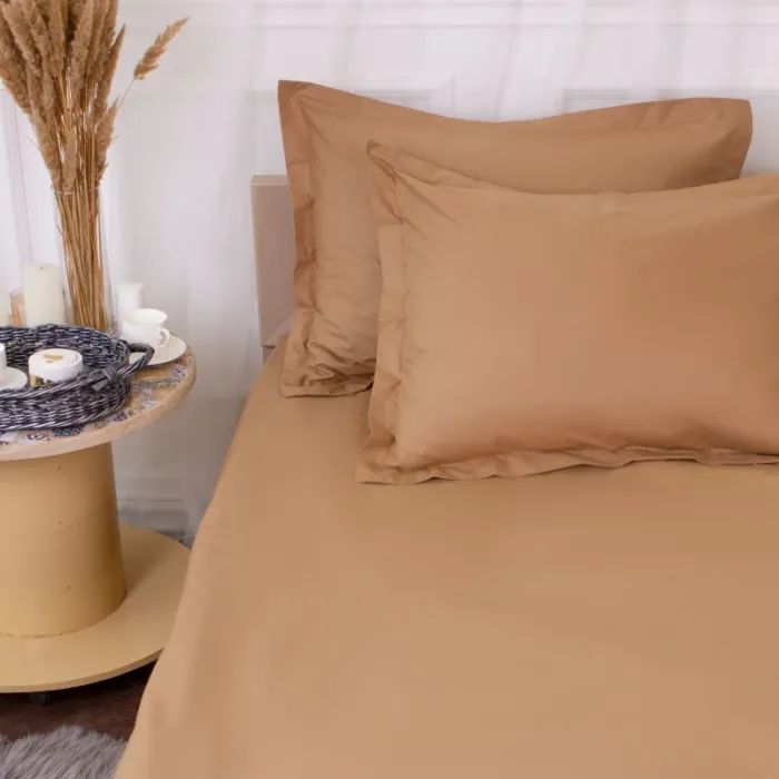 Постільна білизна MirSon Poplin Line 015 Sandy 200 x 220 (2200006278054) зображення 4