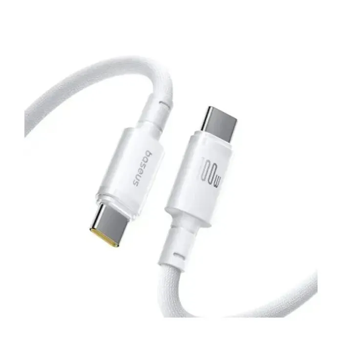 Дата кабель USB-C to USB-C 1.0m 100W white Baseus (E0426V01)