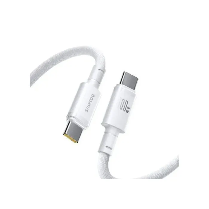Дата кабель USB-C to USB-C 1.0m 100W white Baseus (E0426V01) изображение 2