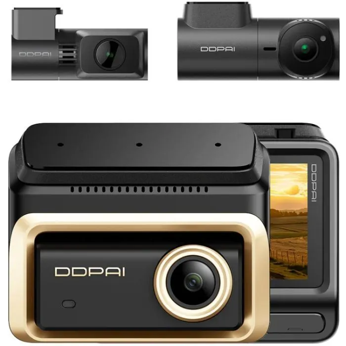 Видеорегистратор DDPai Dashcam Z90T + rear camera + cabin camera (6934915206919)