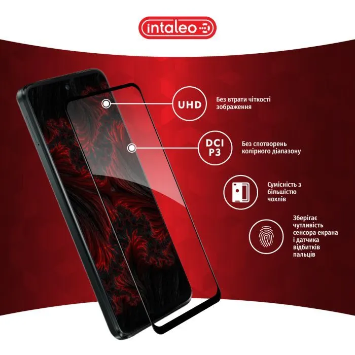 Скло захисне Intaleo Full Glue Motorola G55 Black (1283126613258) зображення 4