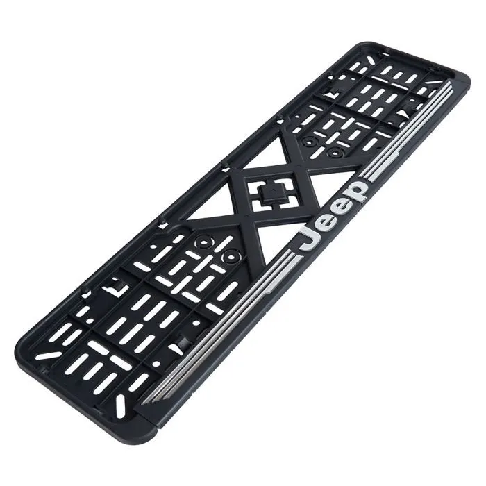 Рамка номерного знака Vitol з рельєфним написом JEEP (RN-VCH-15650-SR-JP) зображення 2
