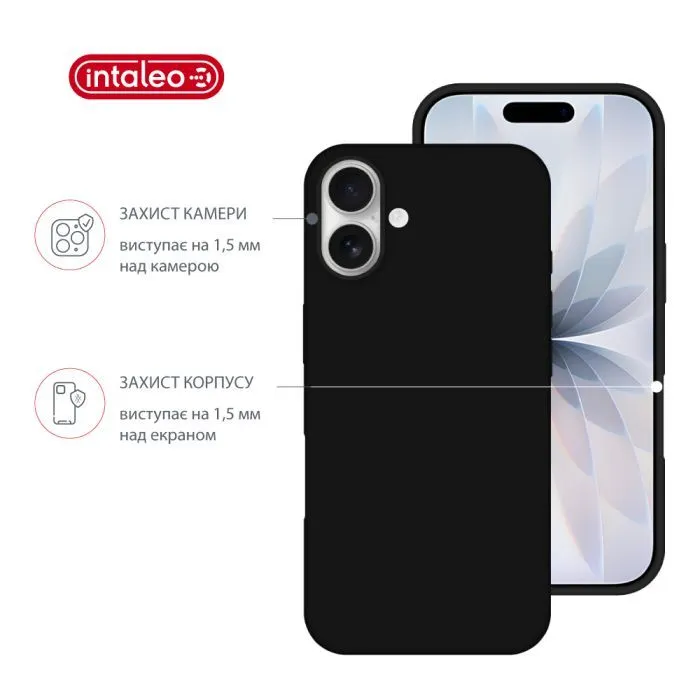 Чохол до мобільного телефона Intaleo SoftShell Apple iPhone 16 Black (1283126609206) зображення 3