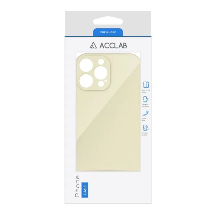 Чохол до мобільного телефона ACCLAB SoftShell Apple iPhone 14 Pro Max White (1283126557095) зображення 2