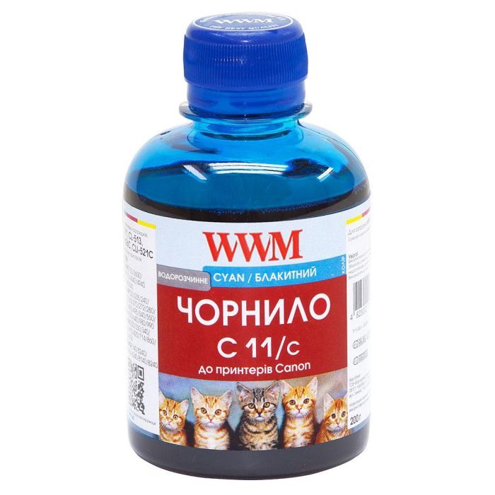 Чернила WWM CANON CL441/511/513/CLI521/426 Cyan (C11/C)