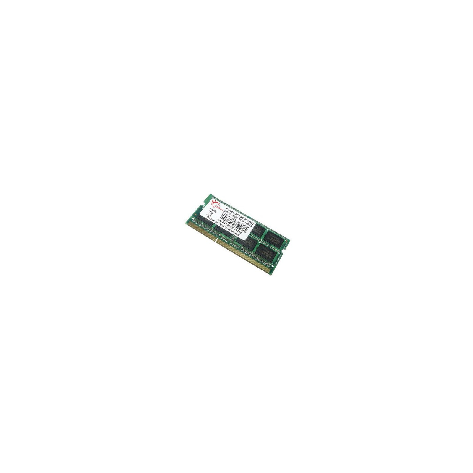 Модуль пам'яті для ноутбука SoDIMM DDR3 2GB 1333 MHz G.Skill (F3-10666CL9S-2GBSQ)