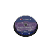 Фото - Оптический диск Verbatim Диск DVD  8.5Gb 8x CakeBox 10 шт Matte Silver  43666 (43666)