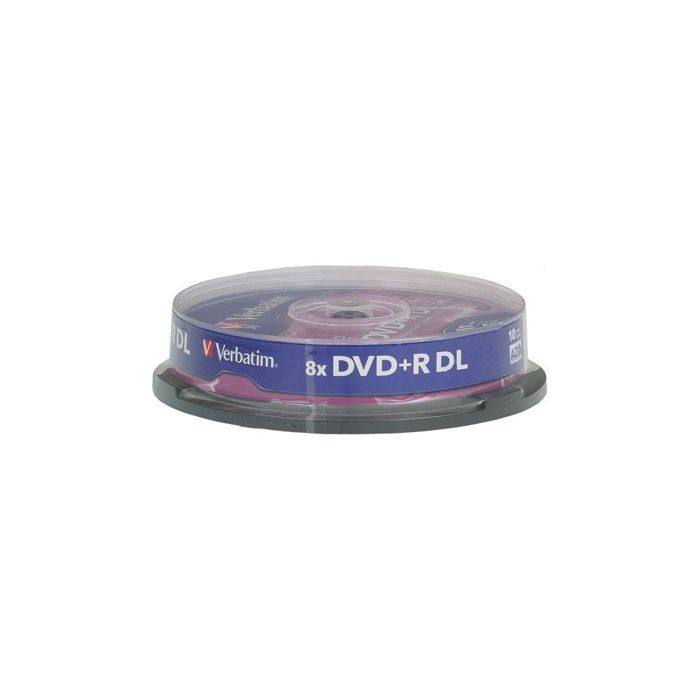 Диск DVD Verbatim 8.5Gb 8x CakeBox 10 шт Matte Silver (43666) изображение 2