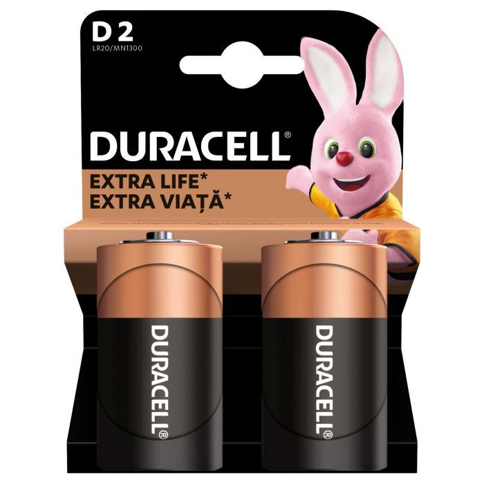 Батарейка Duracell D LR20 лужна 2шт. в упаковці (81545439/5005987/5014435) зображення 2