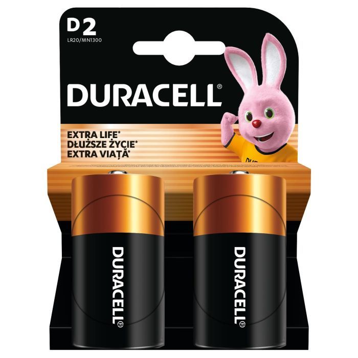 Батарейка Duracell D LR20 щелочная 2шт. в упаковке (81545439/5005987/5014435) изображение 2