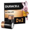 Батарейка Duracell D LR20 щелочная 2шт. в упаковке (81545439/5005987/5014435)