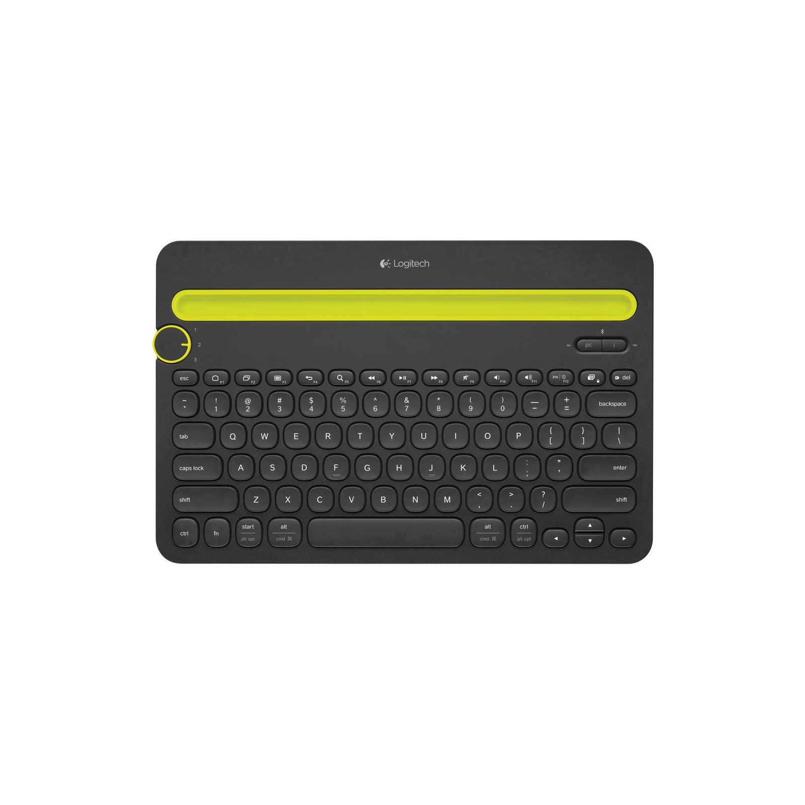 Клавіатура Logitech Bluetooth Multi-Device Keyboard K480 Black (920-006368) зображення 2
