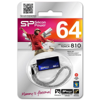 USB флеш накопичувач Silicon Power 64GB LuxMini 810 USB 2.0 (SP064GBUF2810V1B) зображення 3
