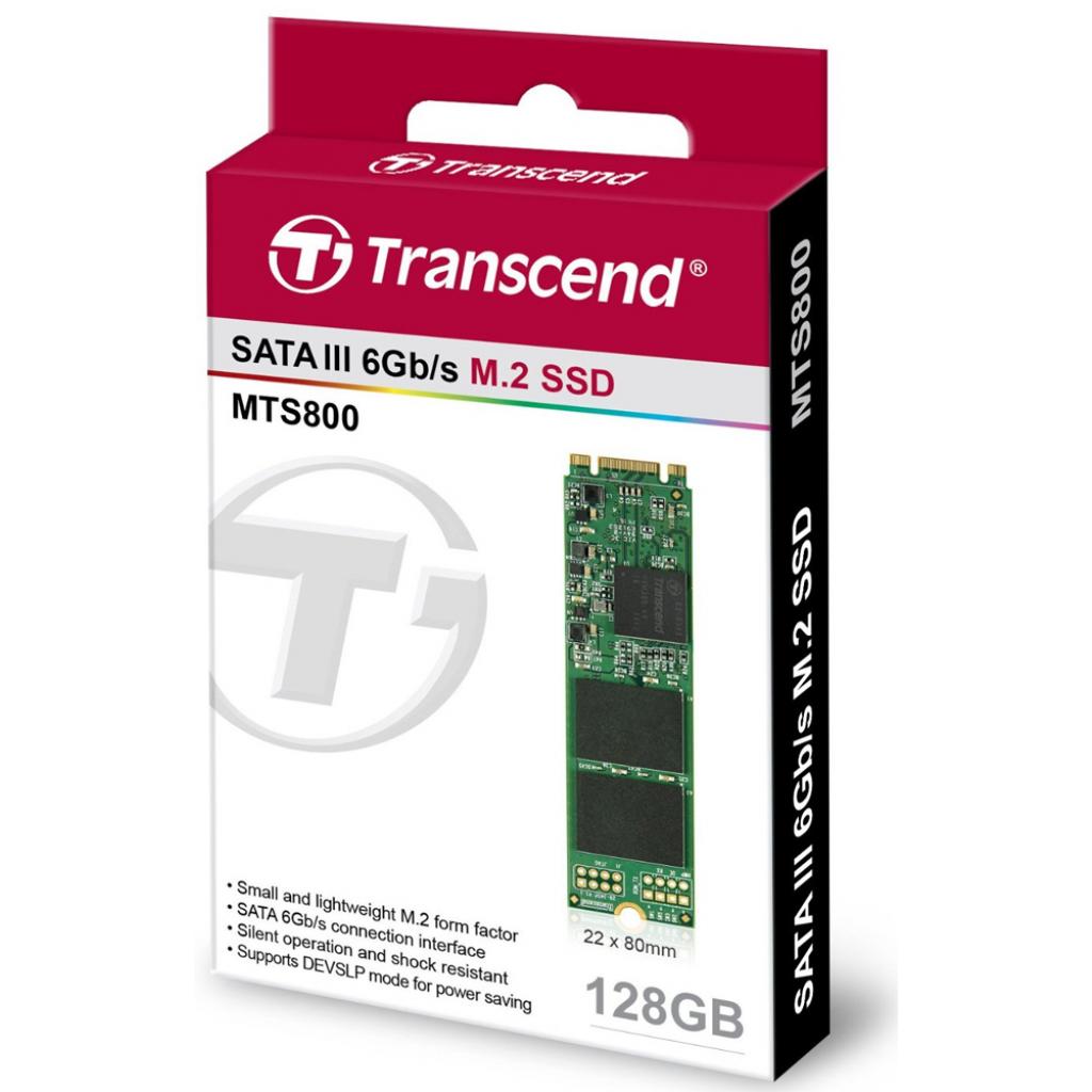 Накопитель SSD M.2 128GB Transcend (TS128GMTS800) изображение 3