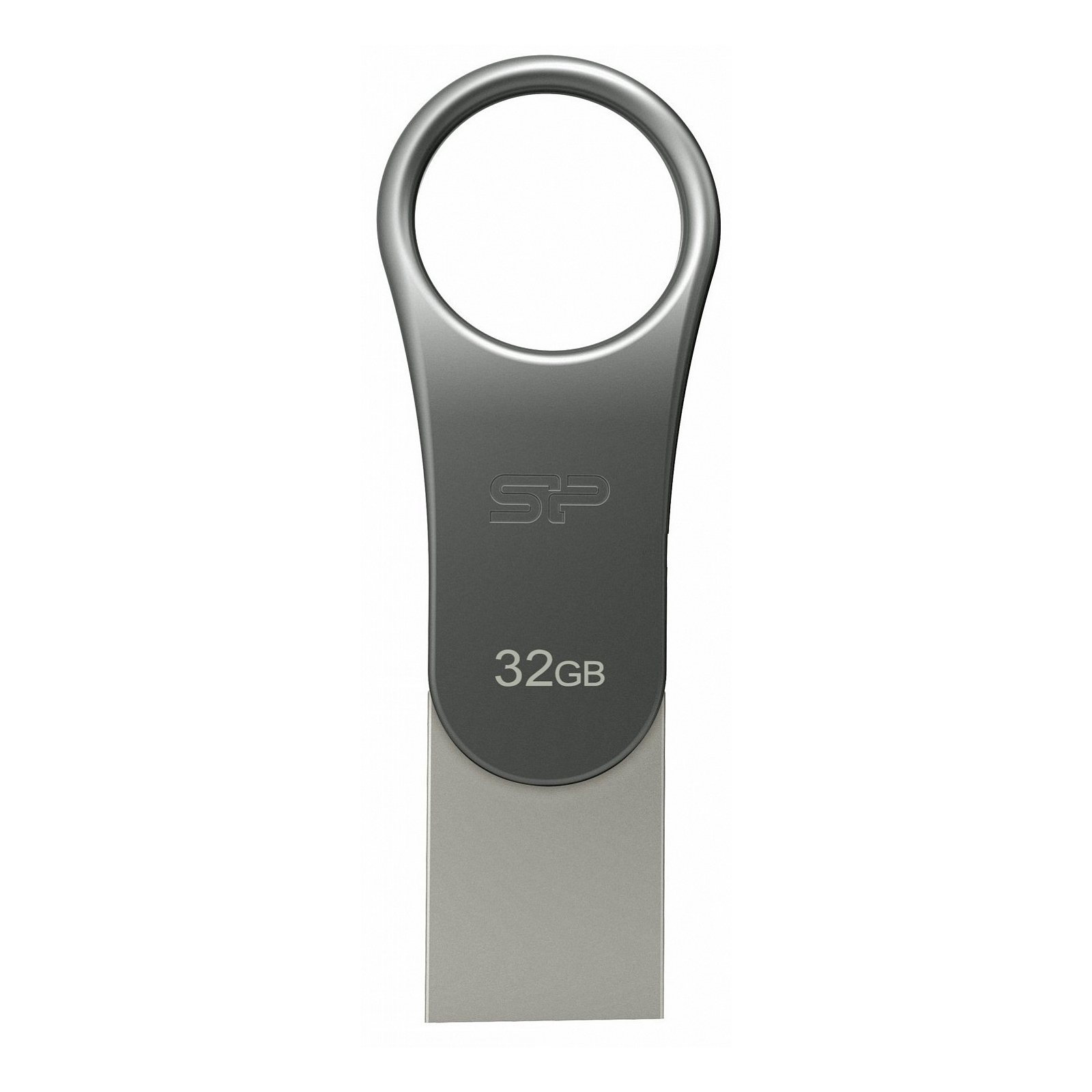 USB флеш накопитель Silicon Power 16GB Mobile C80 Silver USB 3.2 (SP016GBUC3C80V1S)