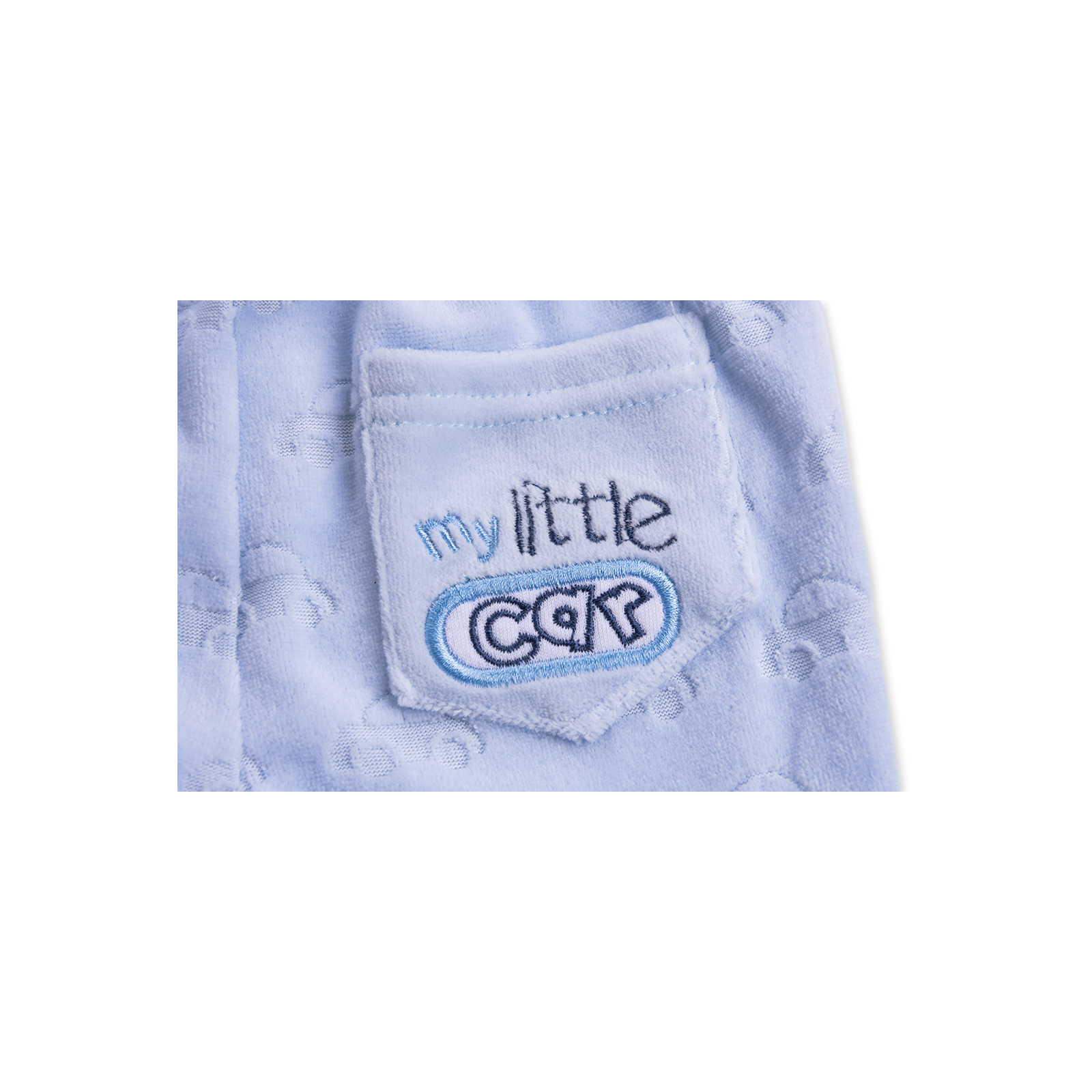 Набір дитячого одягу Luvena Fortuna велюровий блакитний c капюшоном (EP6206.NB) зображення 6